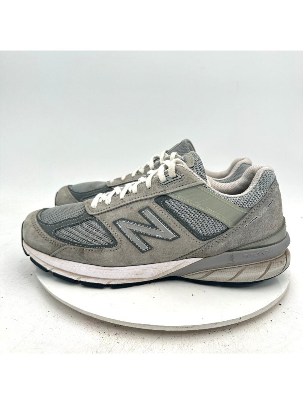 New Balance 990V5 Men Size 11 D M990GL5 Gray Stone Suede Training Shoes